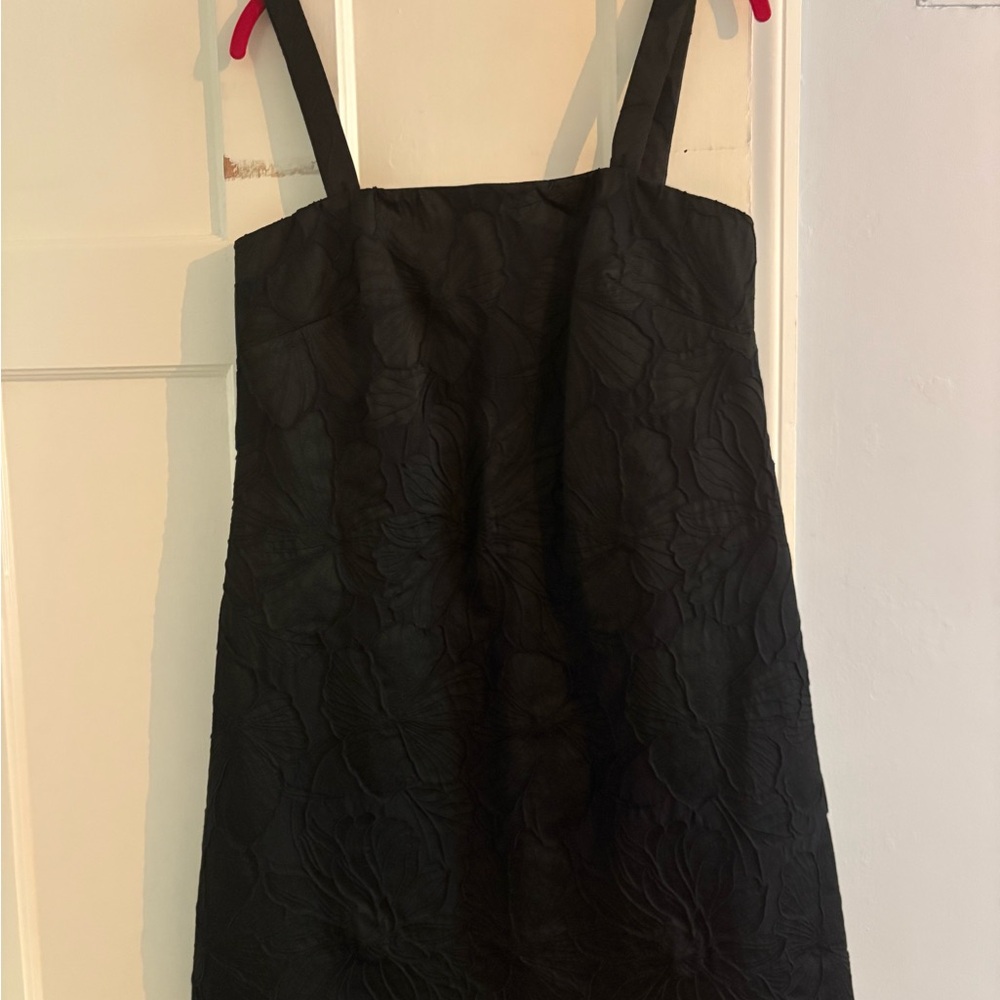J. Crew Black Textured Dress